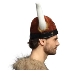 Vikingehjelm med Plys Barbarian