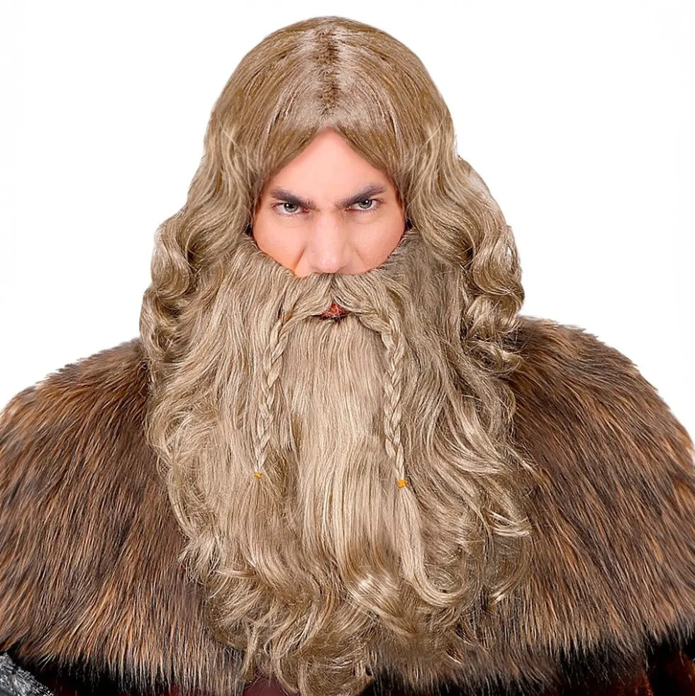 Vikingeparyk med Skæg