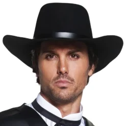 Vilde Vesten cowboyhat Sort
