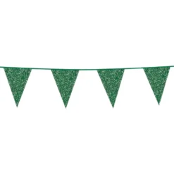 Vimpelguirlande Glitter Grøn