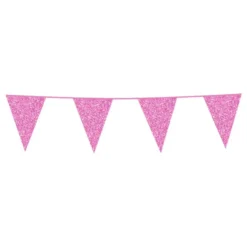 Vimpelguirlande Glitter Lyserød