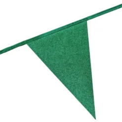 Vimpelguirlande Grøn Glitter