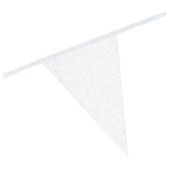 Vimpelguirlande Hvid Glitter