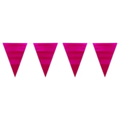 Vimpelguirlande Mat Magenta