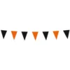 Vimpelguirlande Mini Sort/Orange
