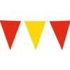 Vimpelguirlande Rød/Gul Stor