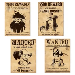 Wanted-skilte Pirattema