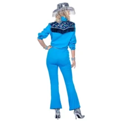 Western Blå Dame Kostume