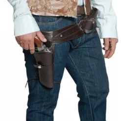 Western Bælte med Hylster Mørkebrun