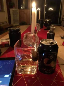Whiskyglas med Cigarholder