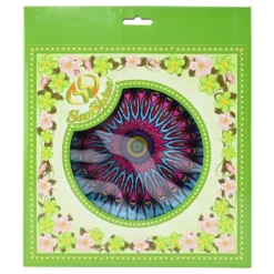 Wind Spinner i Metal Påfugl Lyserød