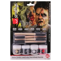Zombie Flydende Latex Ansigts- & Kropsfarve Kit